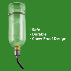Kaytee bouteille eau verre transparent, niveau d'eau visible pour petites cages.