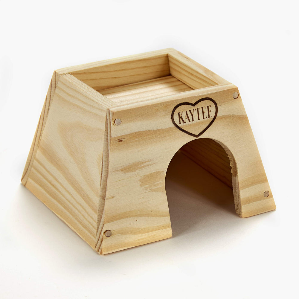 Kaytee cachette naturelle petite bois – favorise repos et sécurité au quotidien.