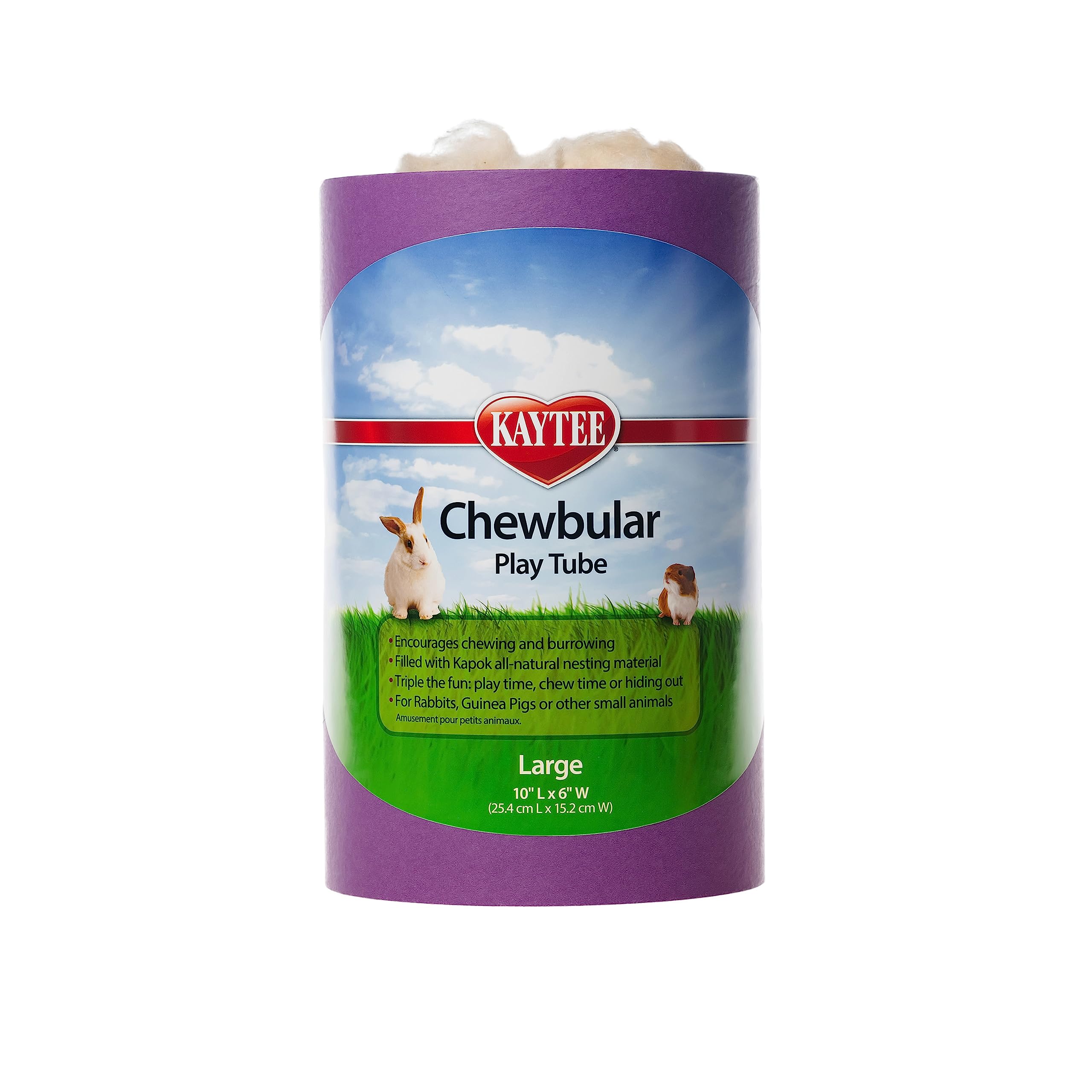 Kaytee Chewbular Tube-jeu-lapin, espace ludique et sûr pour lapins