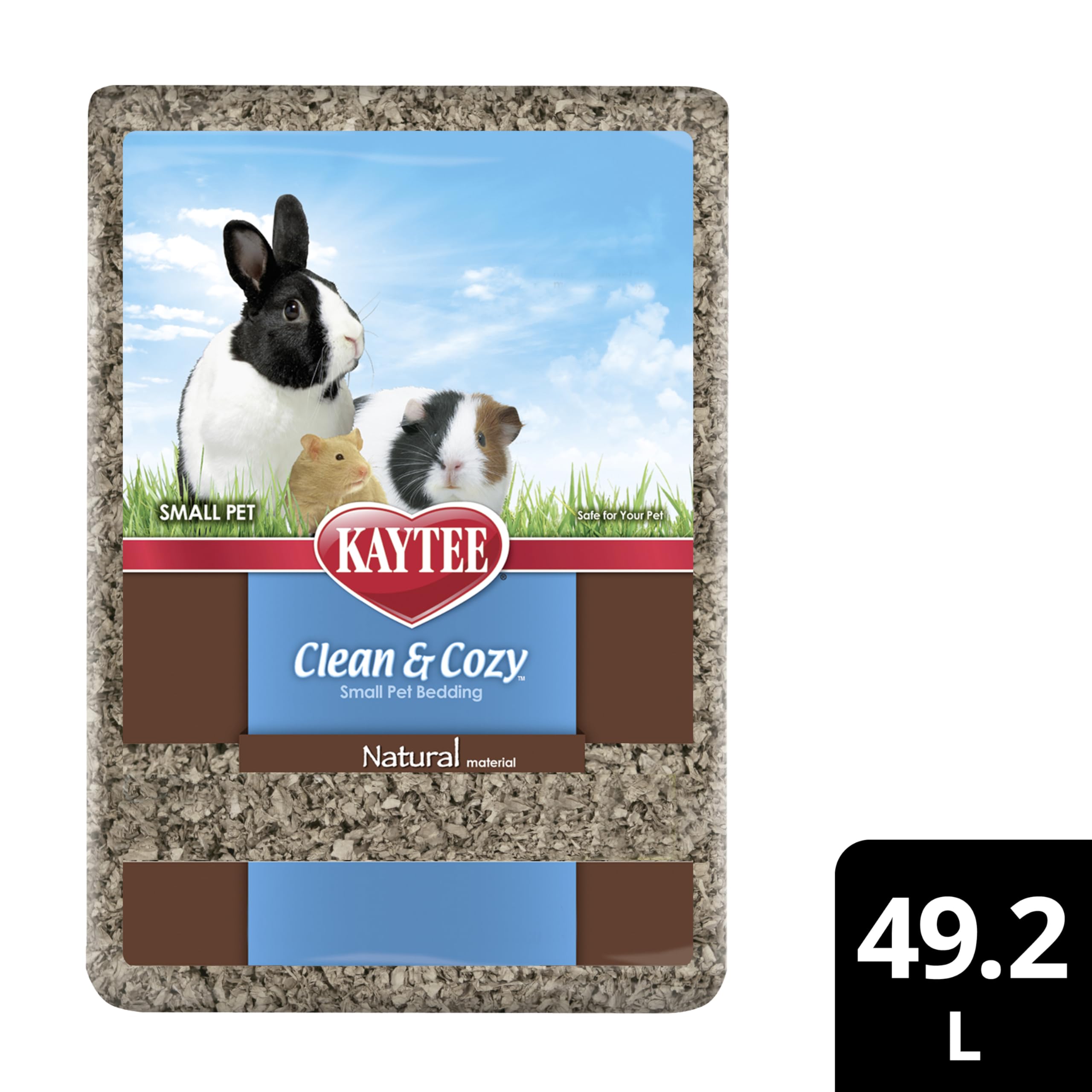 Utilisation polyvalente de Kaytee Clean & Cozy litière naturelle.
