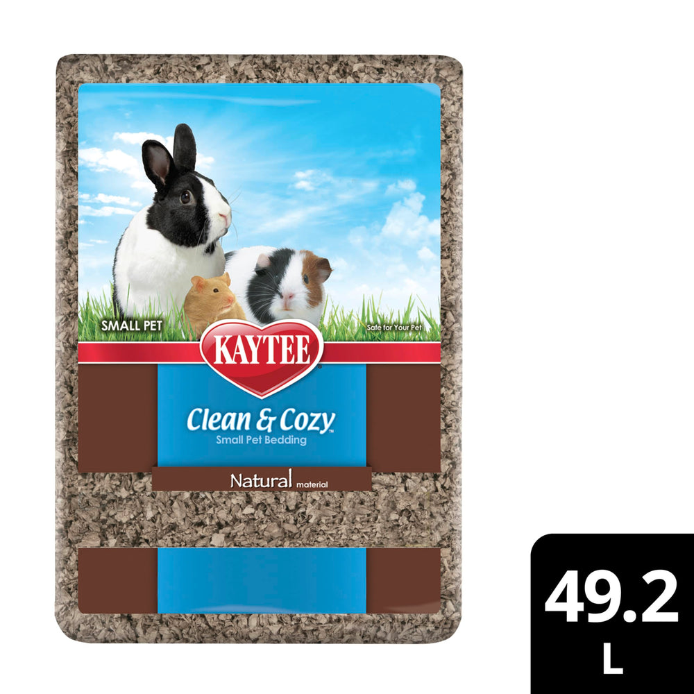 Utilisation polyvalente de Kaytee Clean & Cozy litière naturelle.