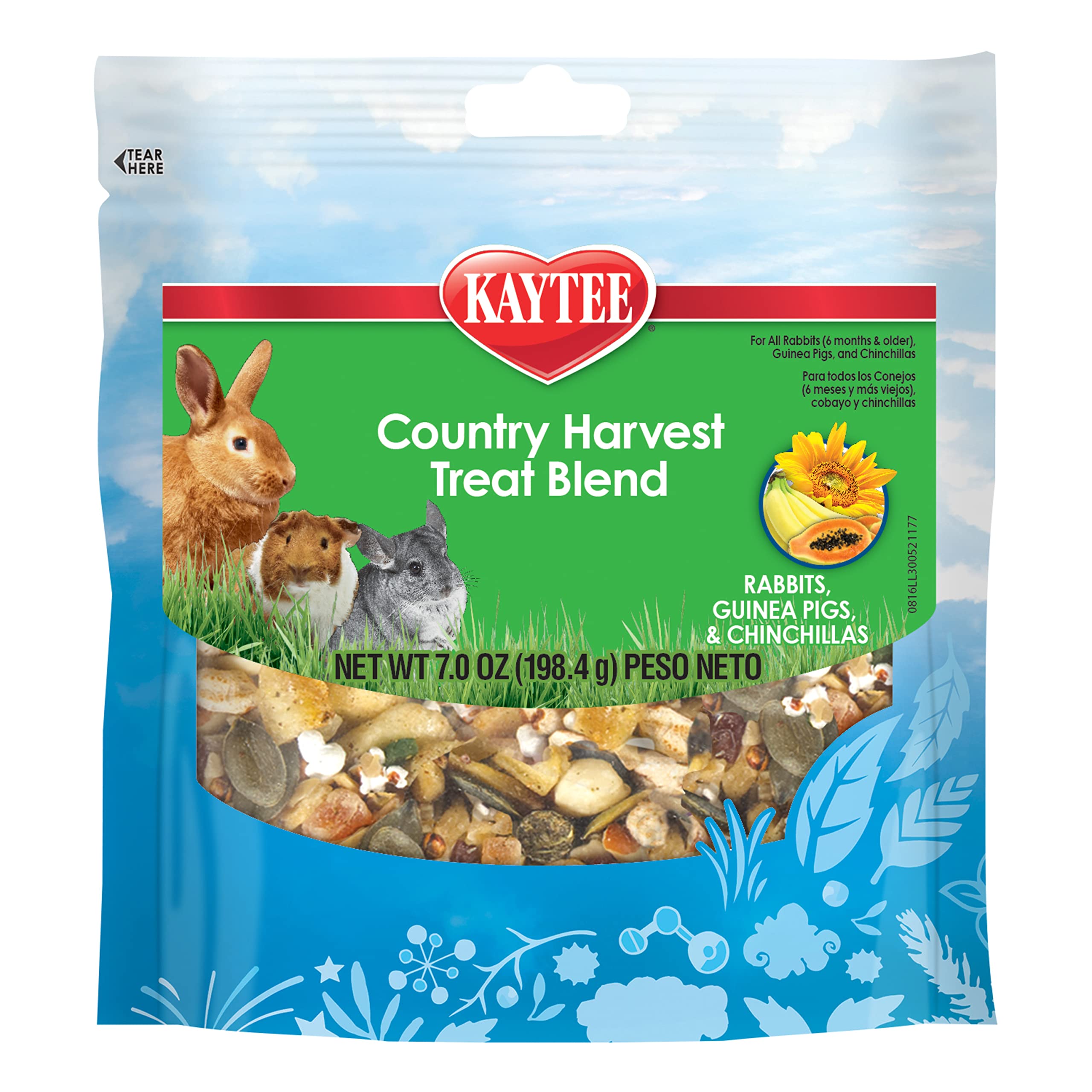 Kaytee Country Harvest pour lapin: friandise colorée qui soutient l’activité quotidienne.