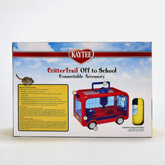 Kaytee CritterTrail Off-To-School poignee intégrée facilitant le transport sécurisé.