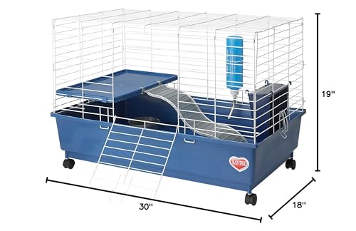 Kaytee Deluxe Habitat 2 Niveaux idéal pour cochon d'Inde et lapin nain à domicile