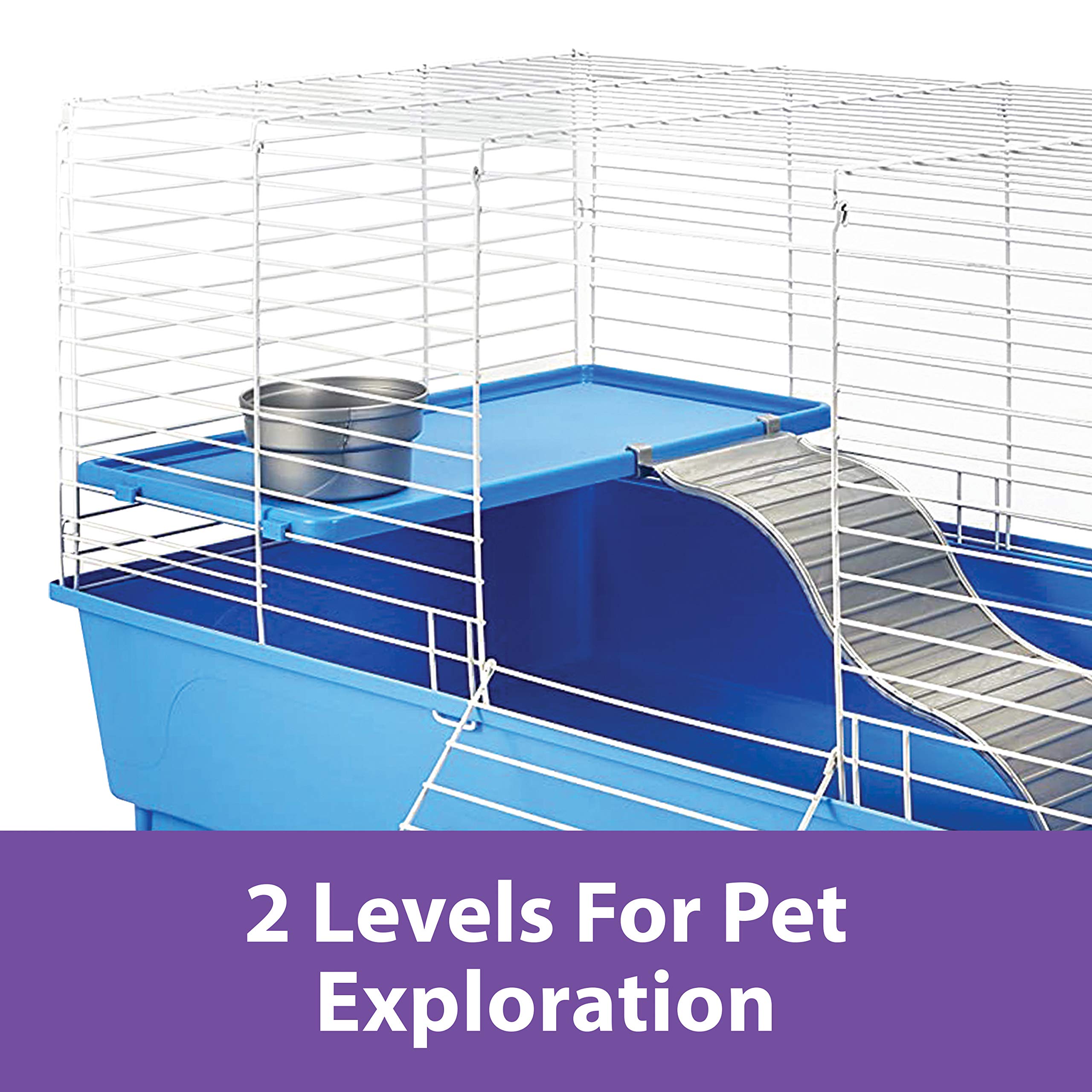 Kaytee Deluxe Habitat 2 Niveaux bouteille d'eau incluse pour hydratation pratique