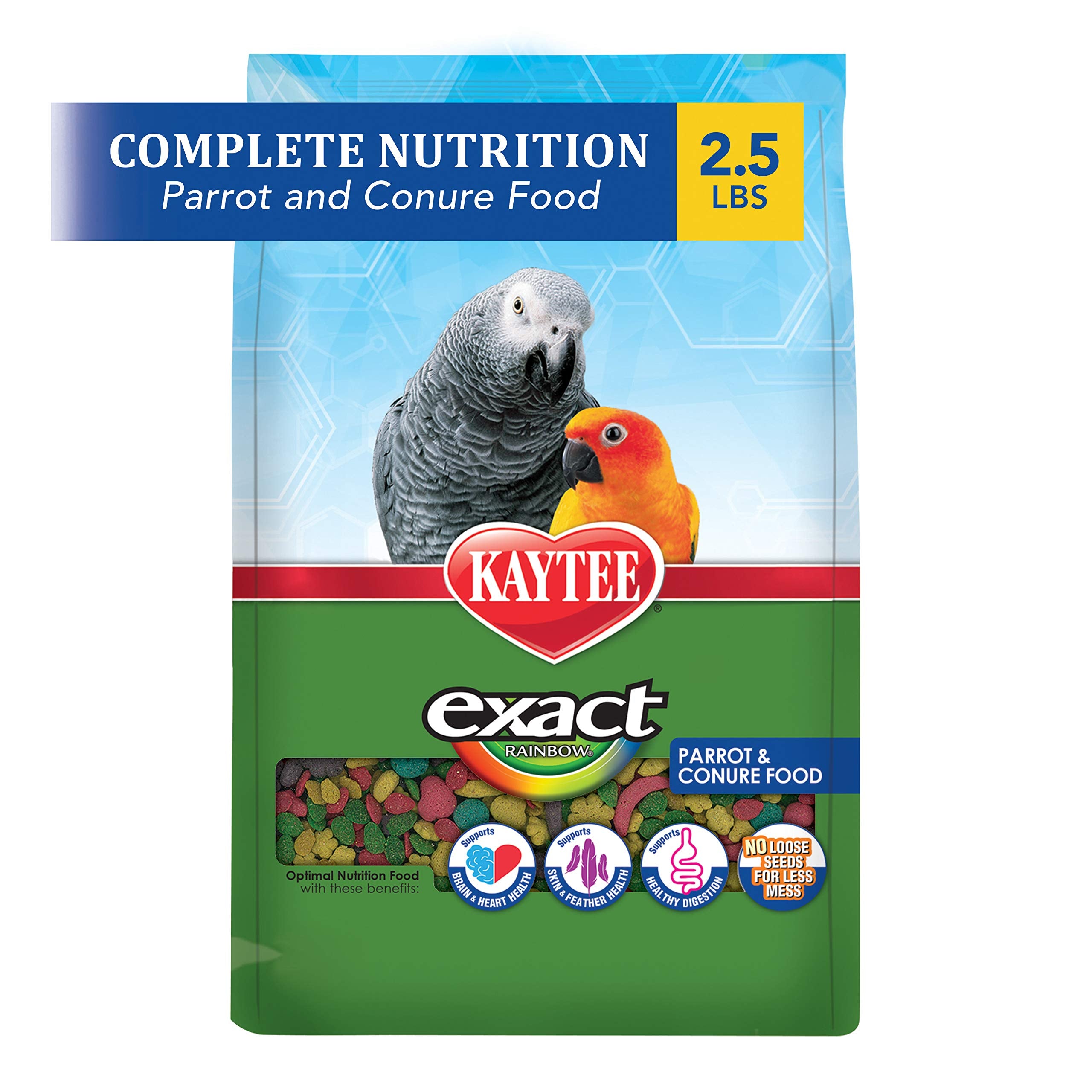 Kaytee Exact Rainbow, granules extrudés, nutrition précise pour plumage éclatant et santé générale
