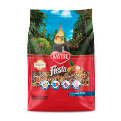 Kaytee Fiesta calopsitte dans bol, stimulation naturelle pendant le repas.