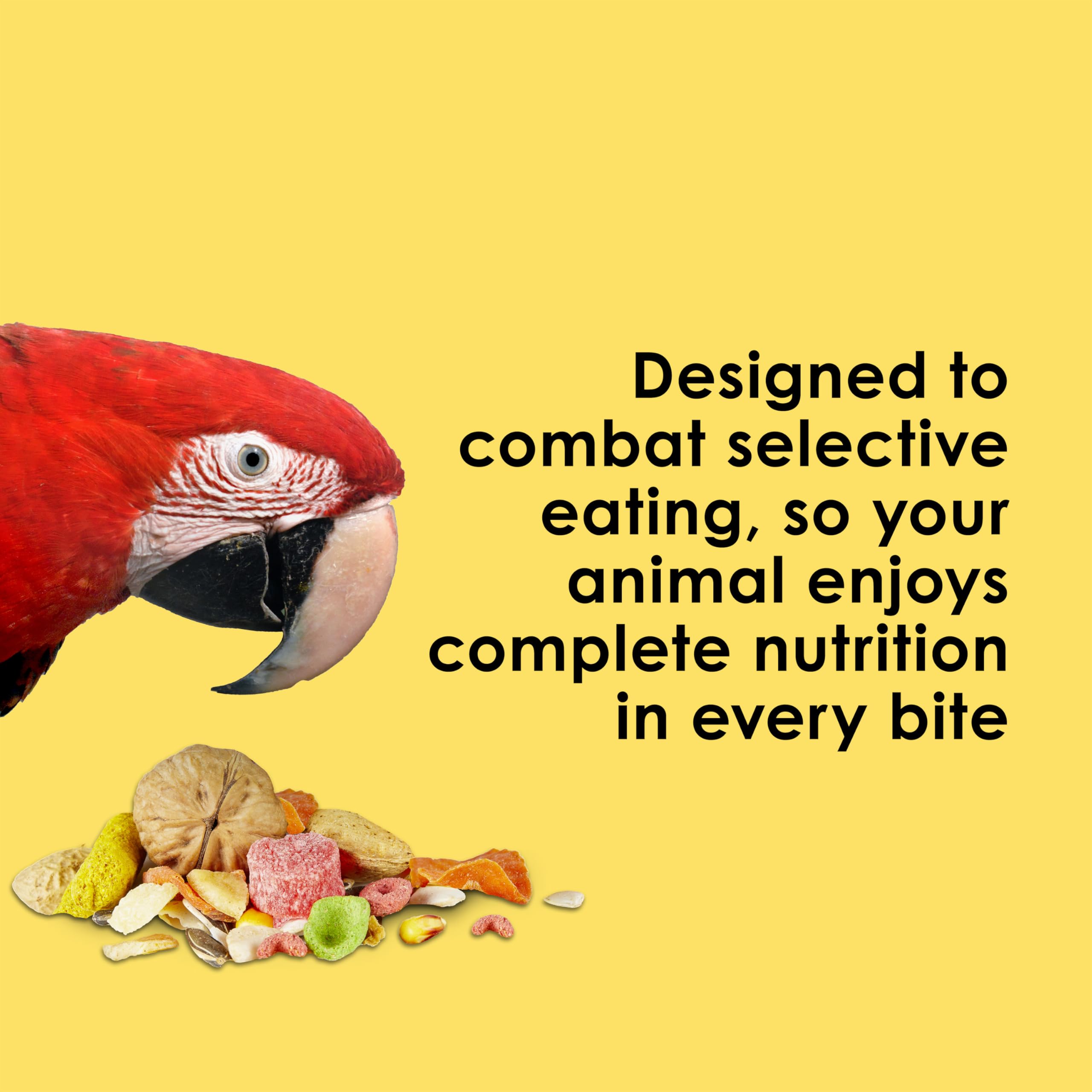 Kaytee Fiesta Big Bites Macaw Food ingrédients premium adaptés aux grands aras