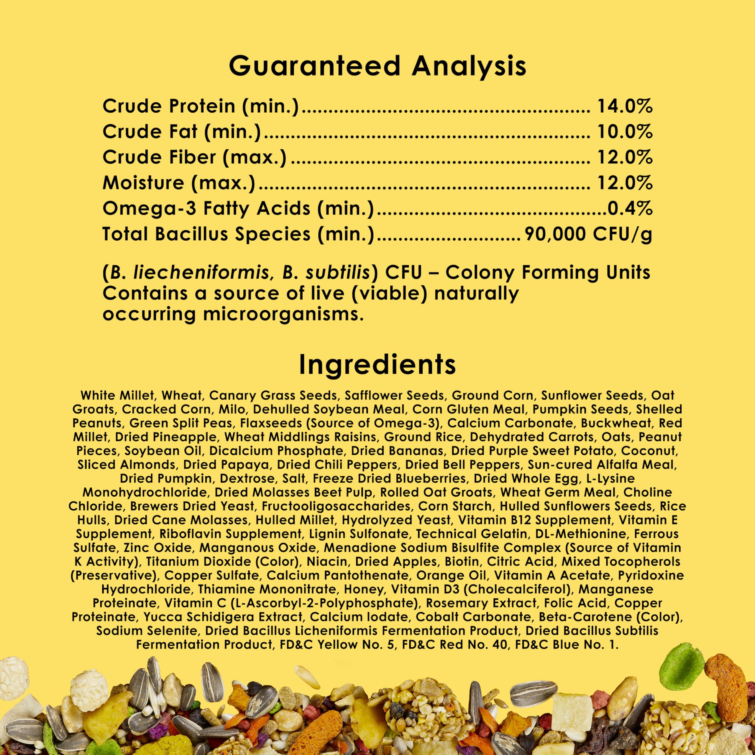 Kaytee Fiesta Conure – formulation experte enrichie par plus de 150 ans d'expérience.