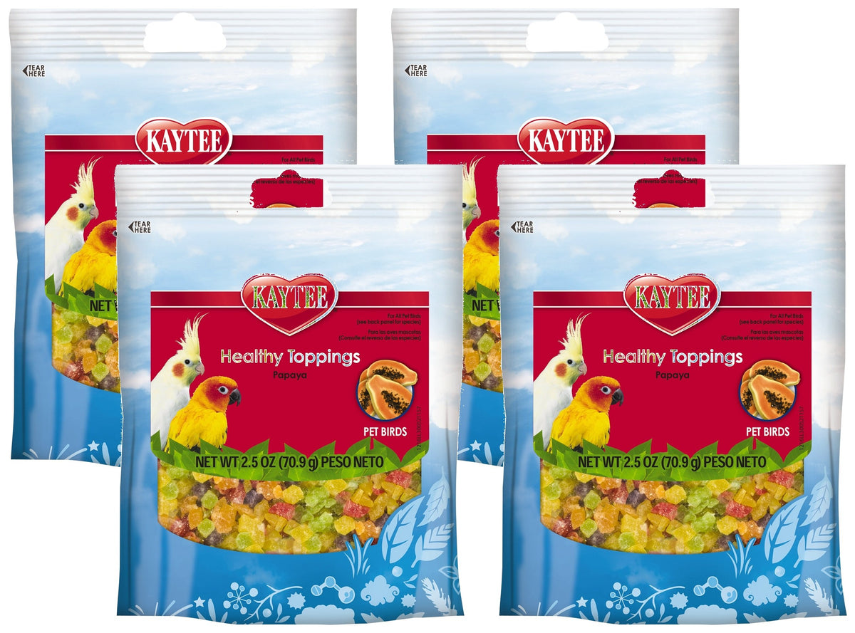 Kaytee Fiesta Garnitures pour oiseaux, papaye séchée, idéal pour récompenser et renforcer le lien.