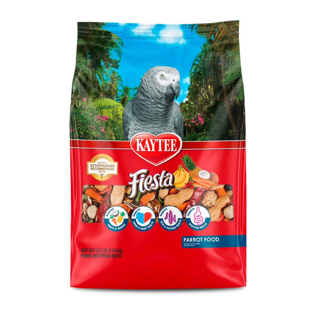 Kaytee Fiesta – mélange varié pour perroquet stimulant l'appétit et la curiosité.