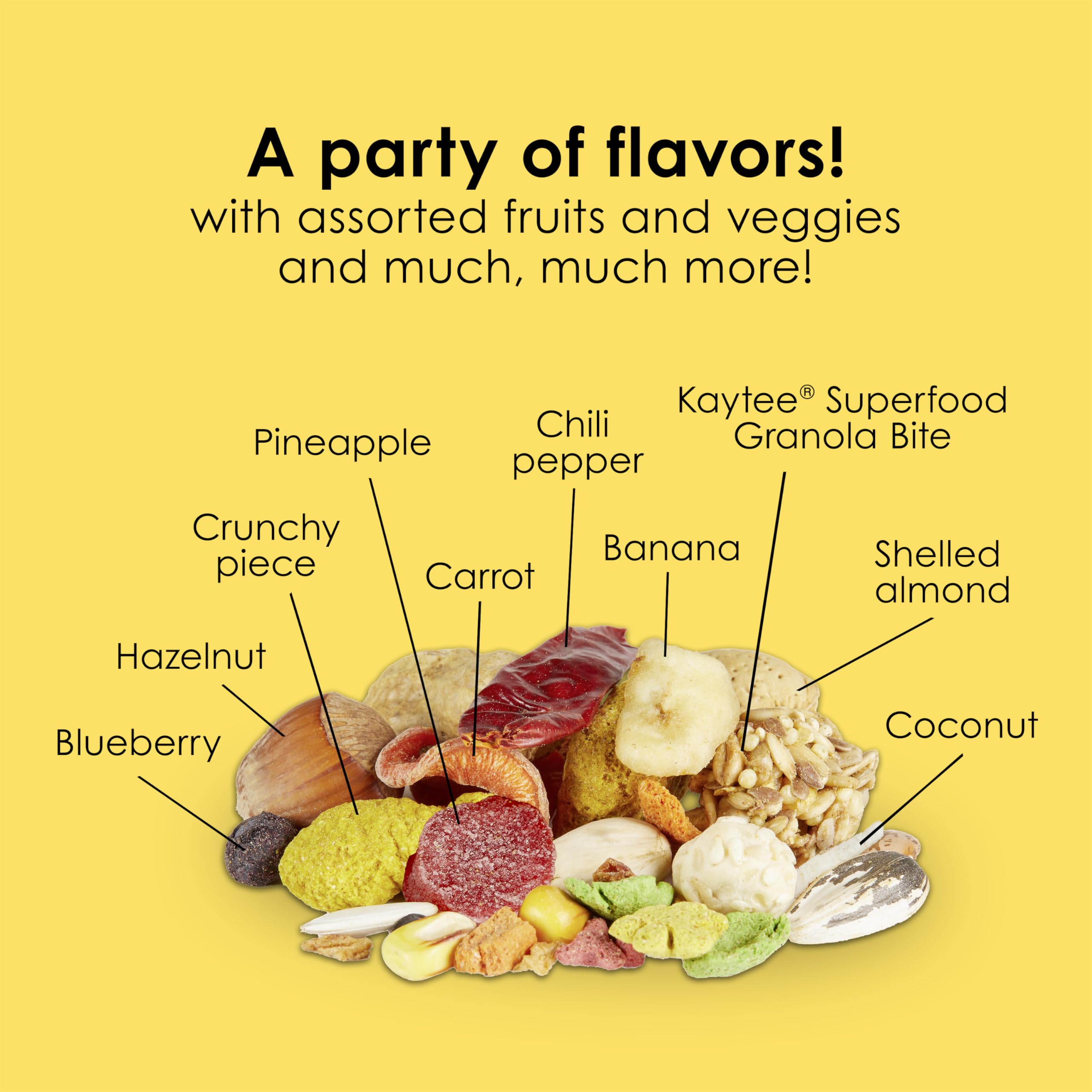 Kaytee Fiesta soutien potentiel de digestion et de confort intestinal.