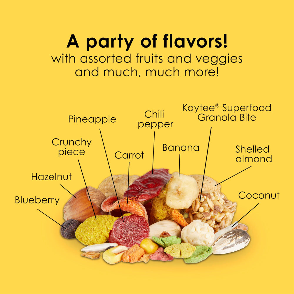 Kaytee Fiesta soutien potentiel de digestion et de confort intestinal.