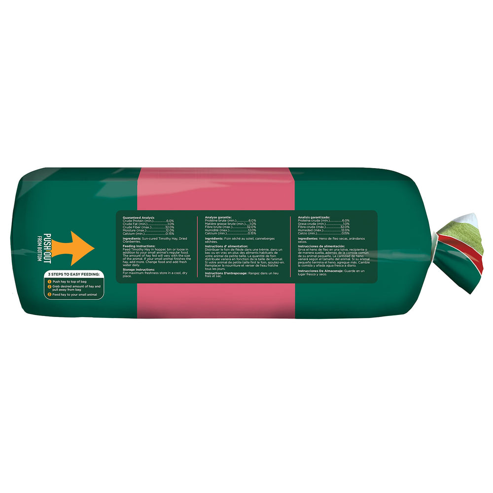 Kaytee Foin Timothy pour cochons d’Inde et lapins, favorise l’exploration.