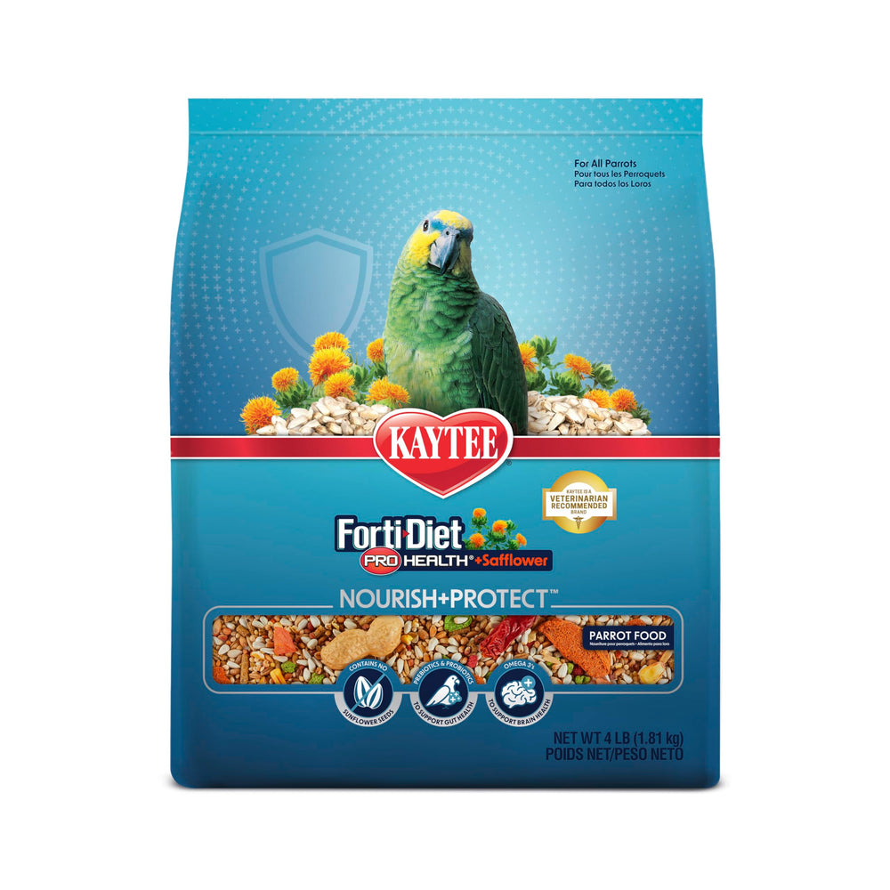 Kaytee Forti-Diet Pro Health, graines de carthame, alimentation équilibrée pour perroquet et plumage sain