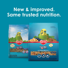Kaytee Forti-Diet Pro Health Perruche : graines de lin visibles et énergie durable.