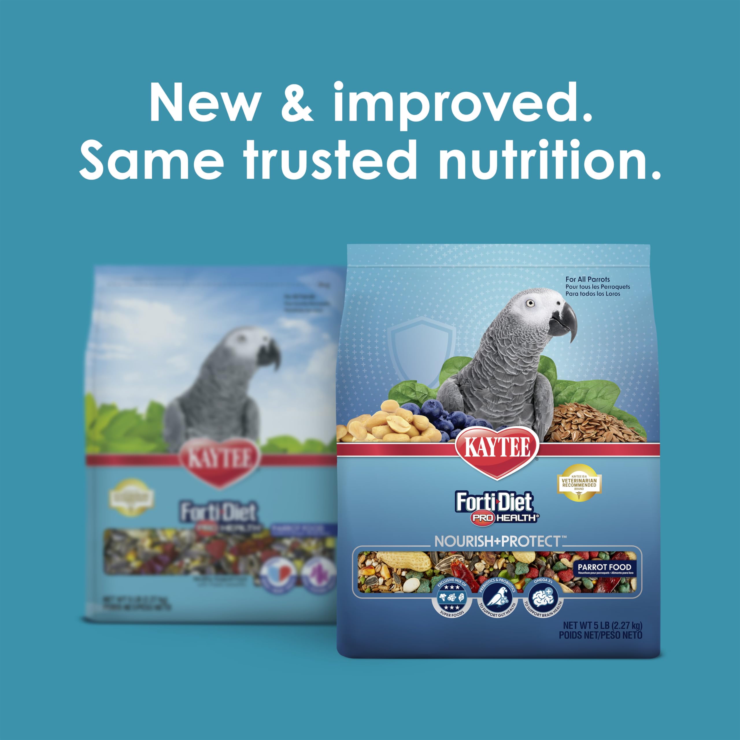 Kaytee Forti-Diet Pro Health bol d’alimentation, repas équilibré pour perroquet