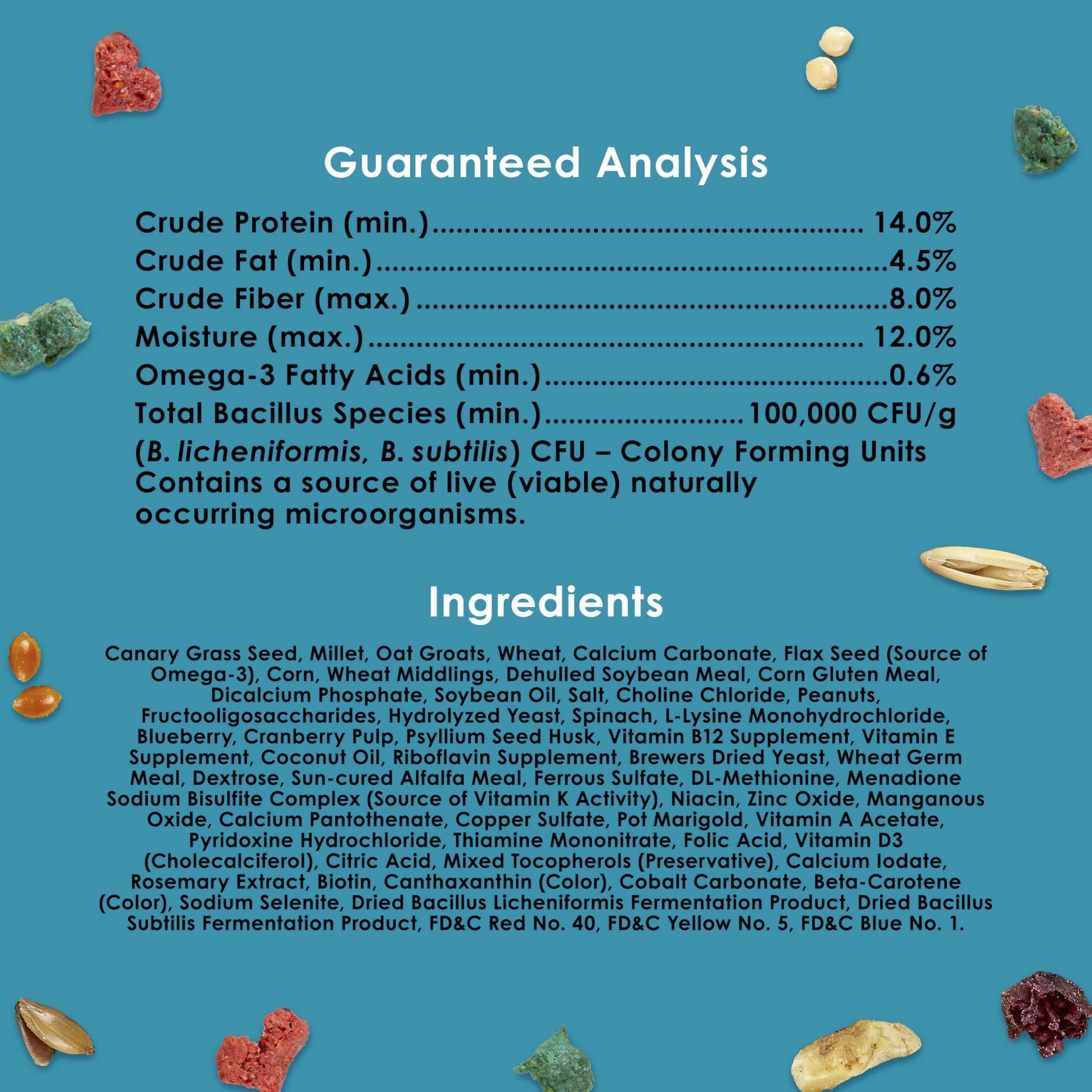 Kaytee Forti-Diet Pro Health Perruche : plumage éclatant grâce à des nutriments ciblés.