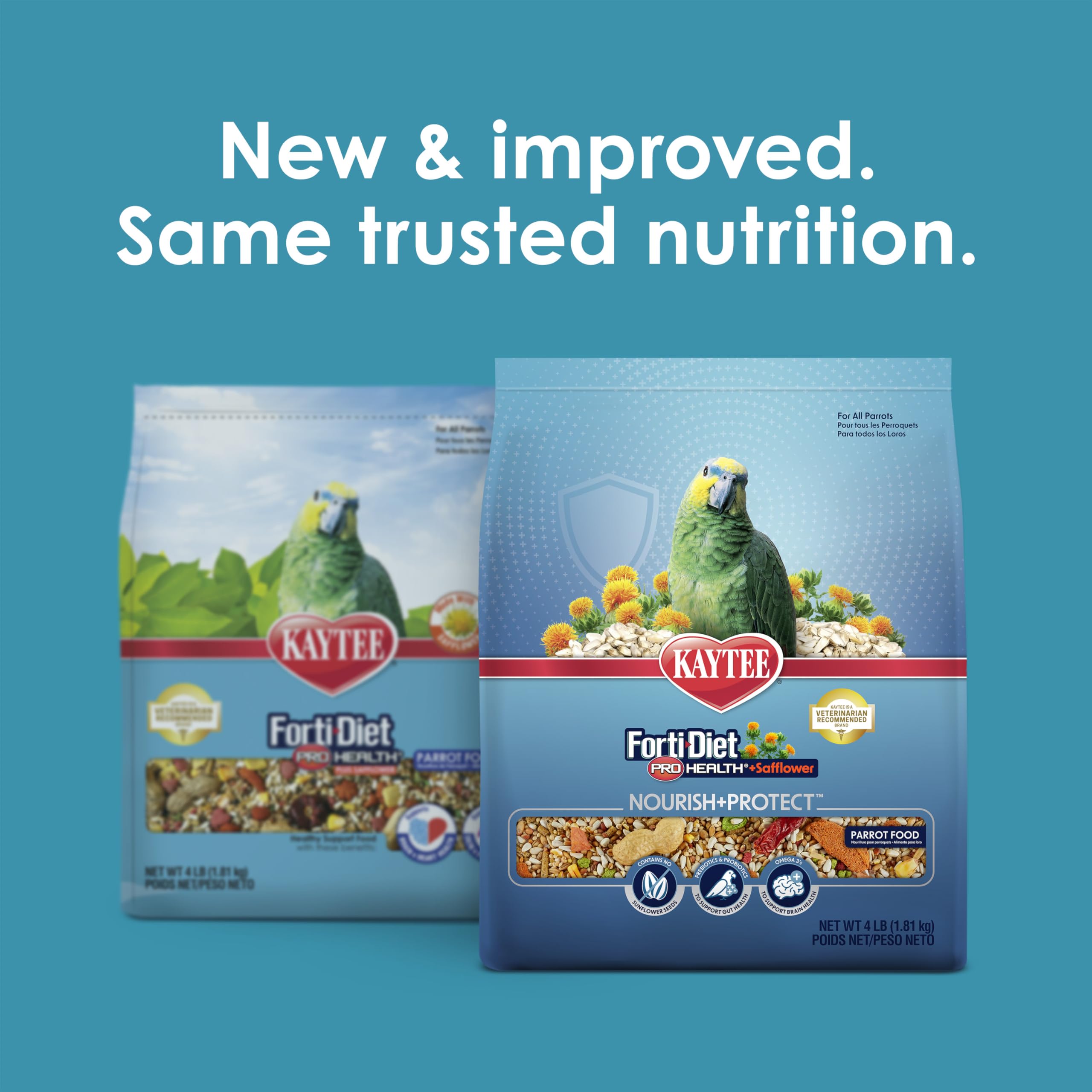Kaytee Forti-Diet Pro Health, prébiotiques et probiotiques pour soutenir la digestion du perroquet