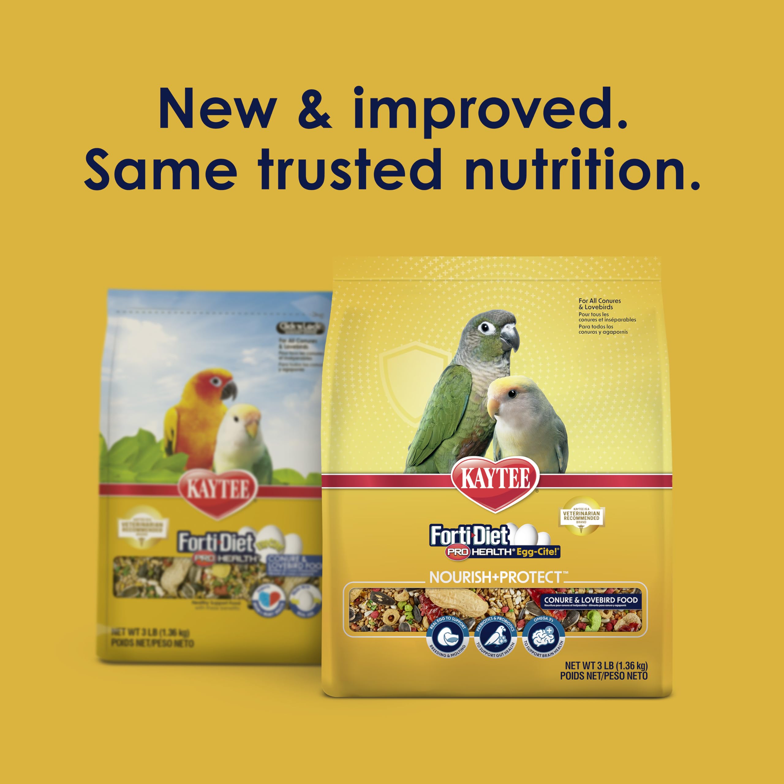 Kaytee Forti-Diet Pro Health protéines et vitamines essentielles dans le mélange.
