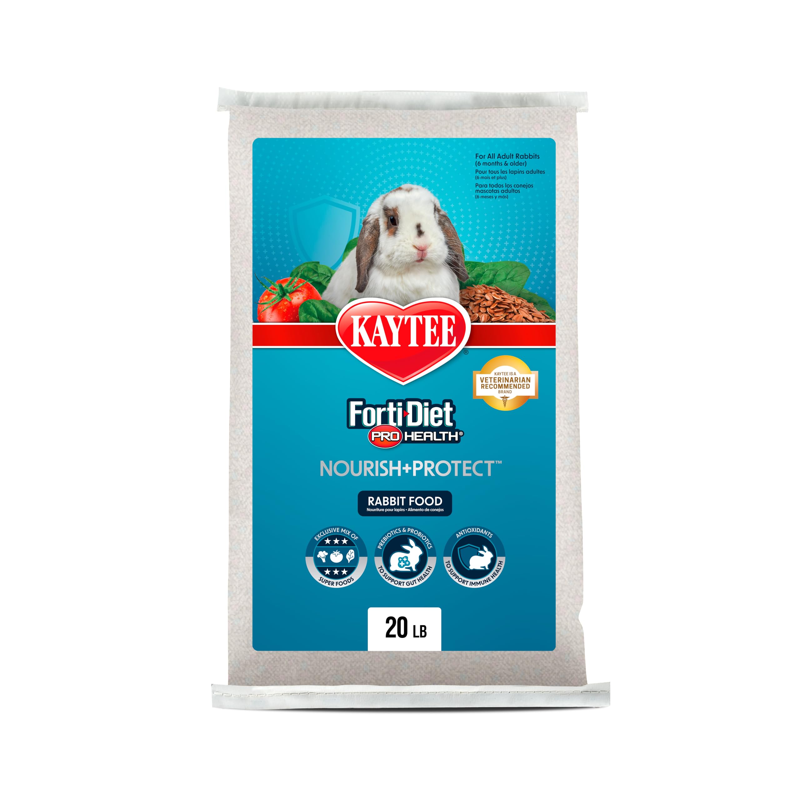 Kaytee Forti-Diet Pro Santé Lapin Adulte : pellets équilibrés pour une alimentation quotidienne