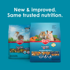 Kaytee Forti-Diet Pro : image des super-aliments lin, citrouille et épinards pour nutriments clés.
