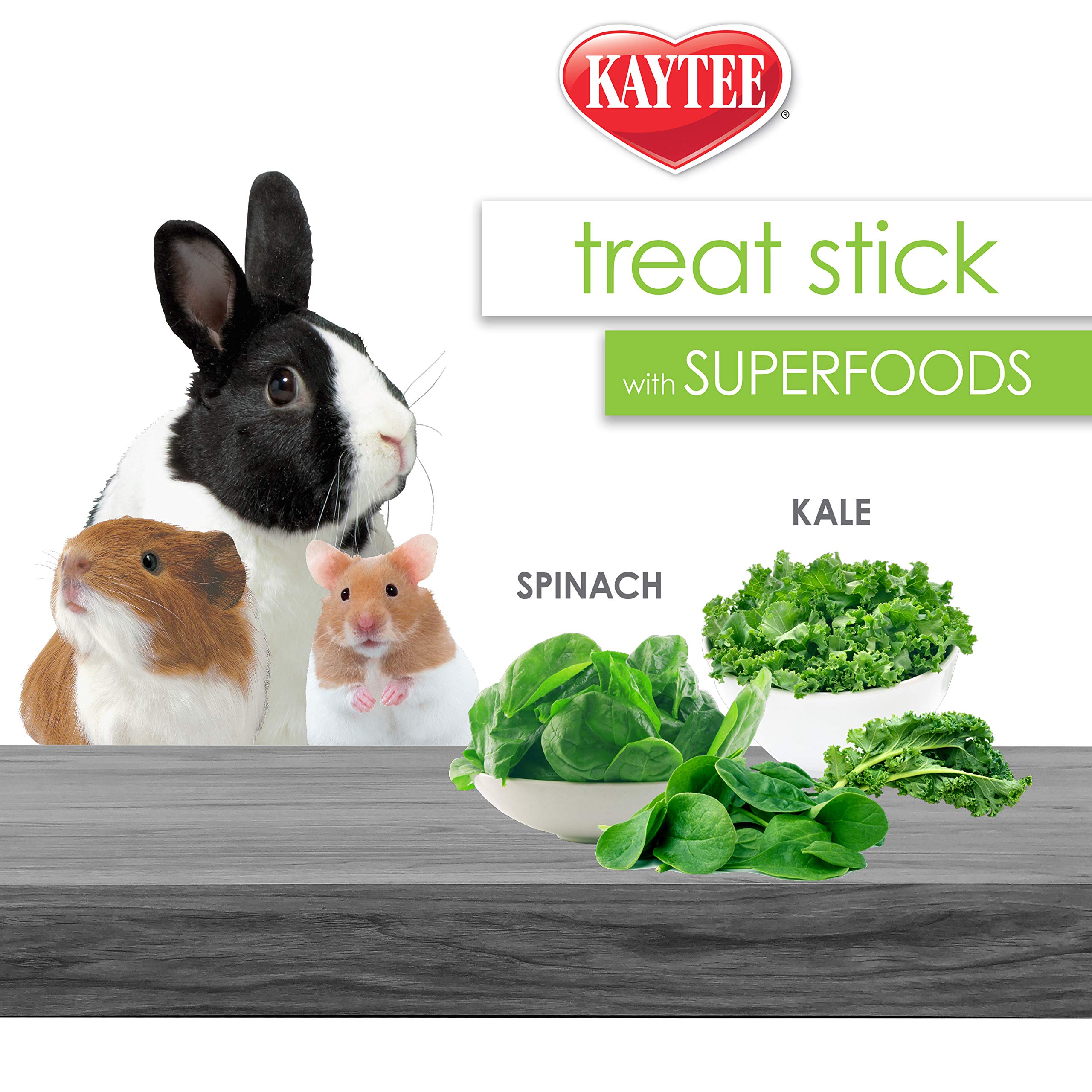 Kaytee Friandise Épinards et Kale, Oméga-3 pour une alimentation équilibrée.