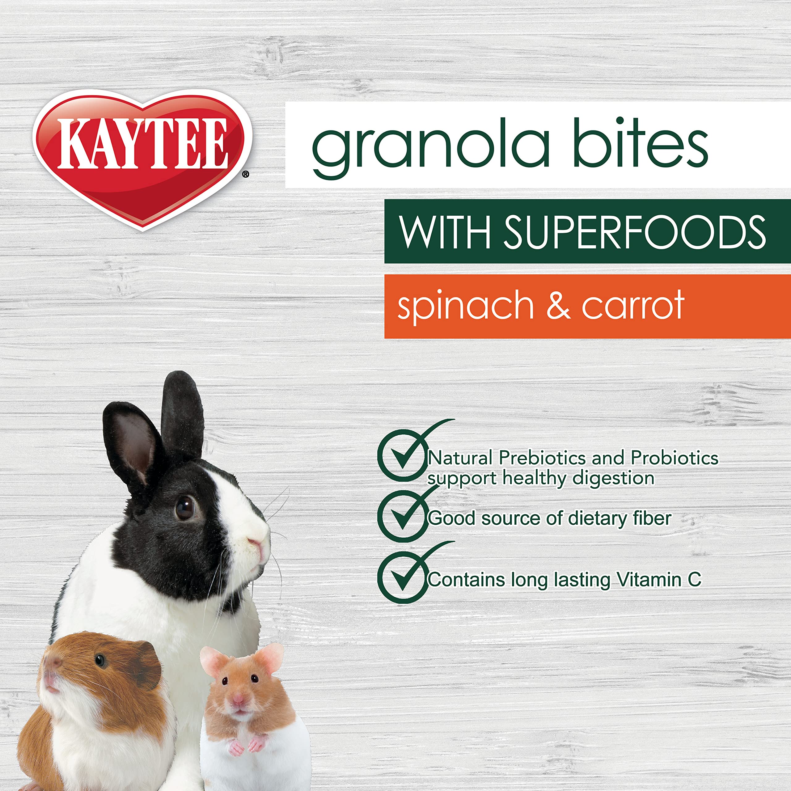 kaytee granola bites, vitamine C durable pour le bien-être quotidien