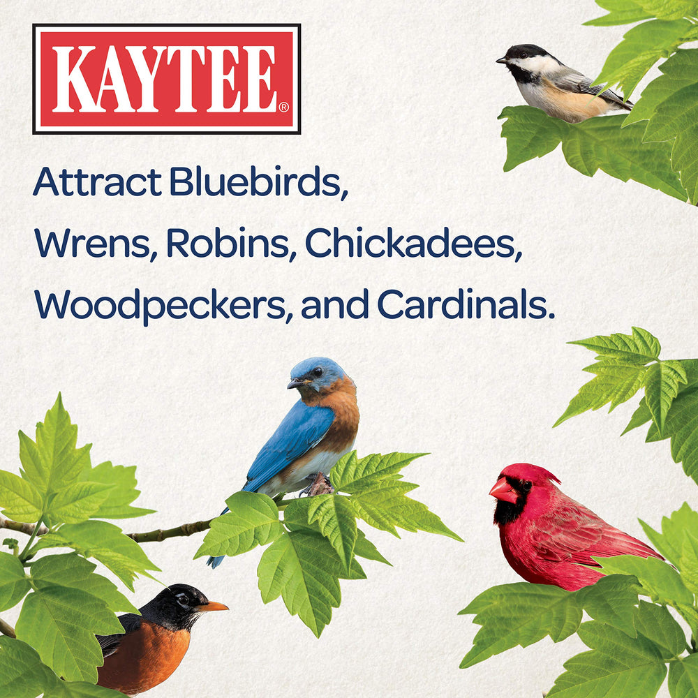 Kaytee larves de farine séchées, emballage écologique et recyclable.