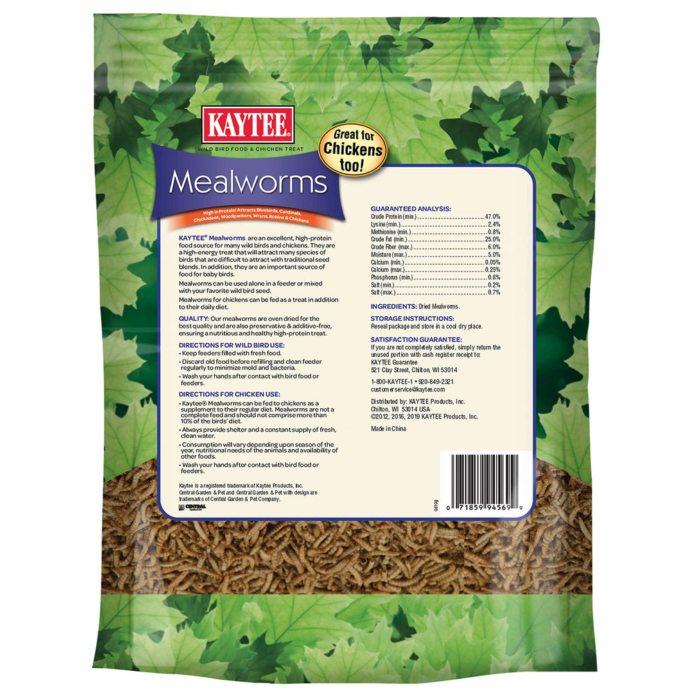 Kaytee larves de farine séchées, nourrisseur prêt à l’emploi et efficace.
