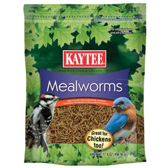 Kaytee larves de farine séchées, sac pratique pour nourrir facilement les oiseaux.