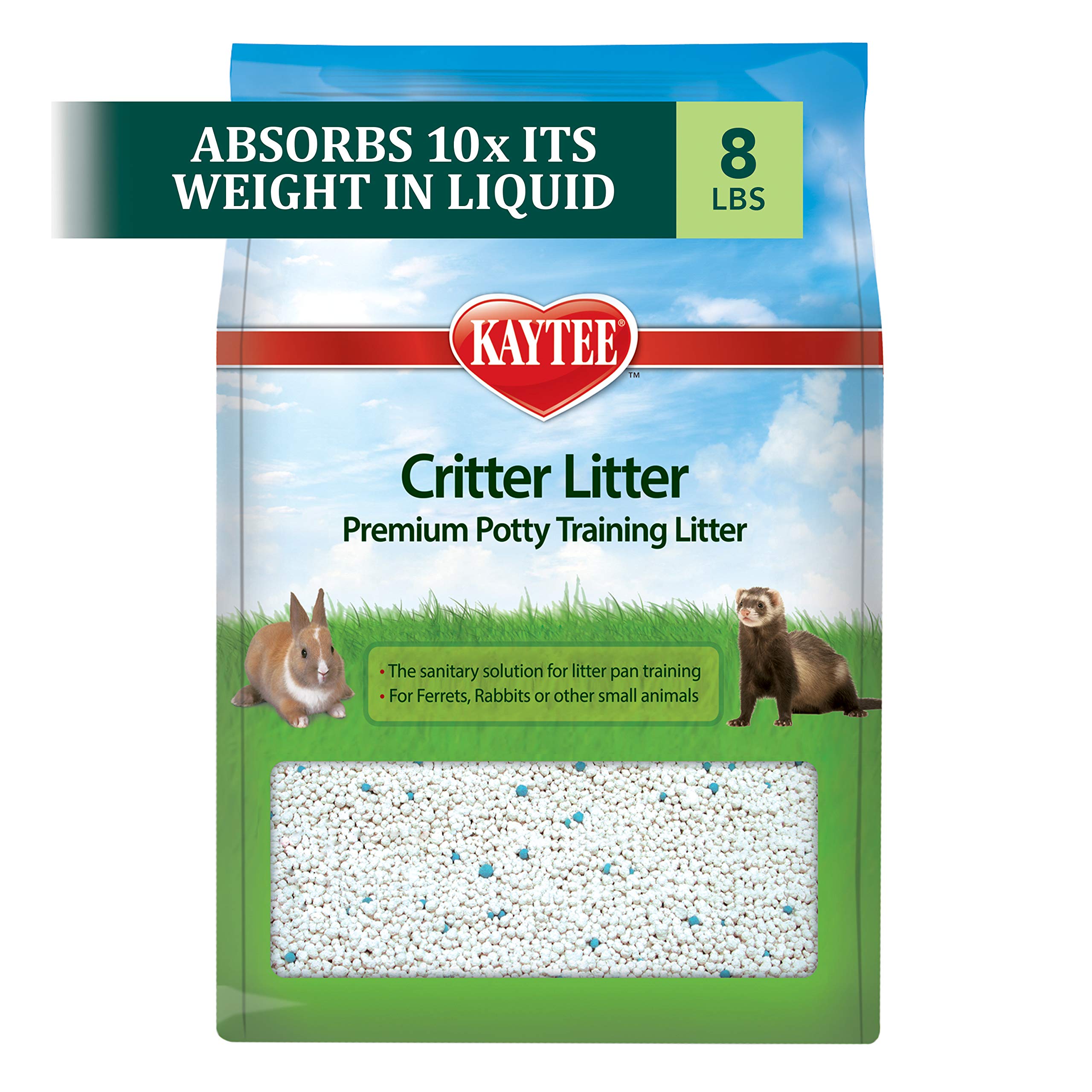 Kaytee Litière Critters – Granulats absorbants, absorption rapide pour une cage plus propre.