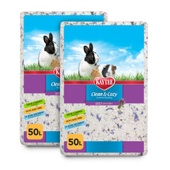 Kaytee litière lavande, sac 100 litres, douceur et absorption pour petits animaux.