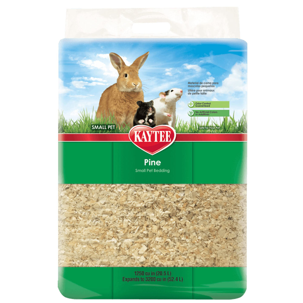 Kaytee litière pin naturelle 52l: confort doux pour petits animaux.