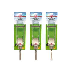 Kaytee lot de trois bouteilles pour petits animaux, résistantes aux morsures.
