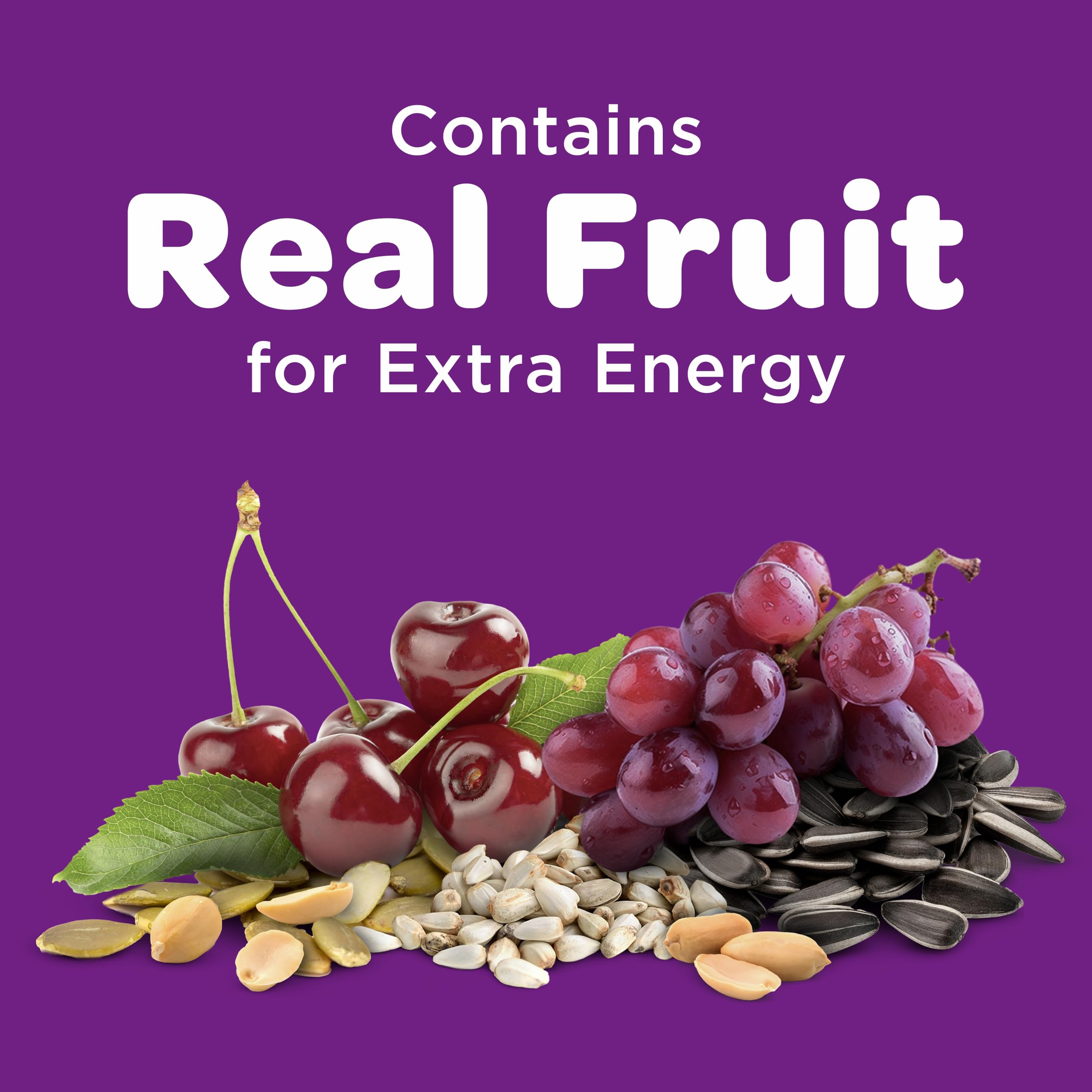 Kaytee Noix et Fruits – grains et noix, source d'énergie naturelle pour les oiseaux.