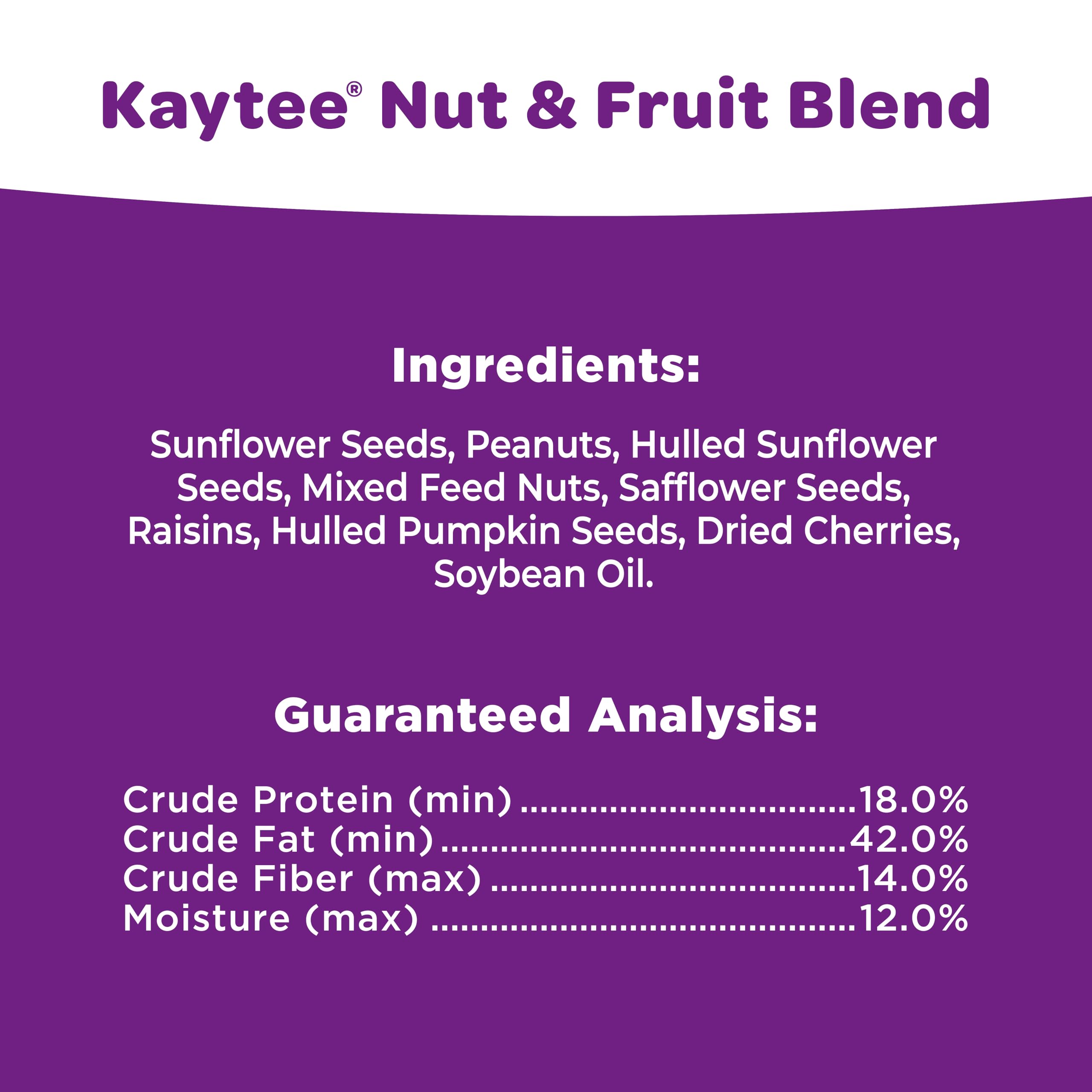 Kaytee Noix et Fruits – gros-becs sur branche, variété d'oiseaux encouragée.
