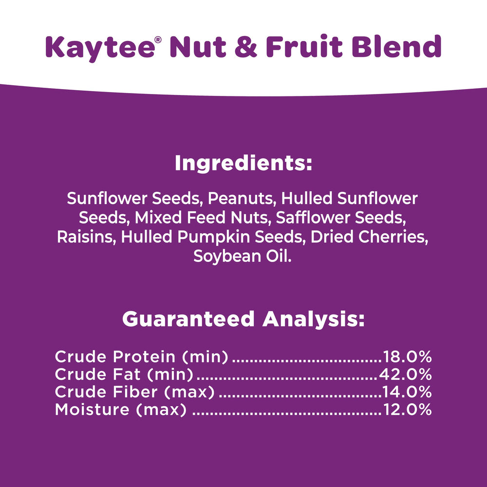 Kaytee Noix et Fruits – gros-becs sur branche, variété d'oiseaux encouragée.
