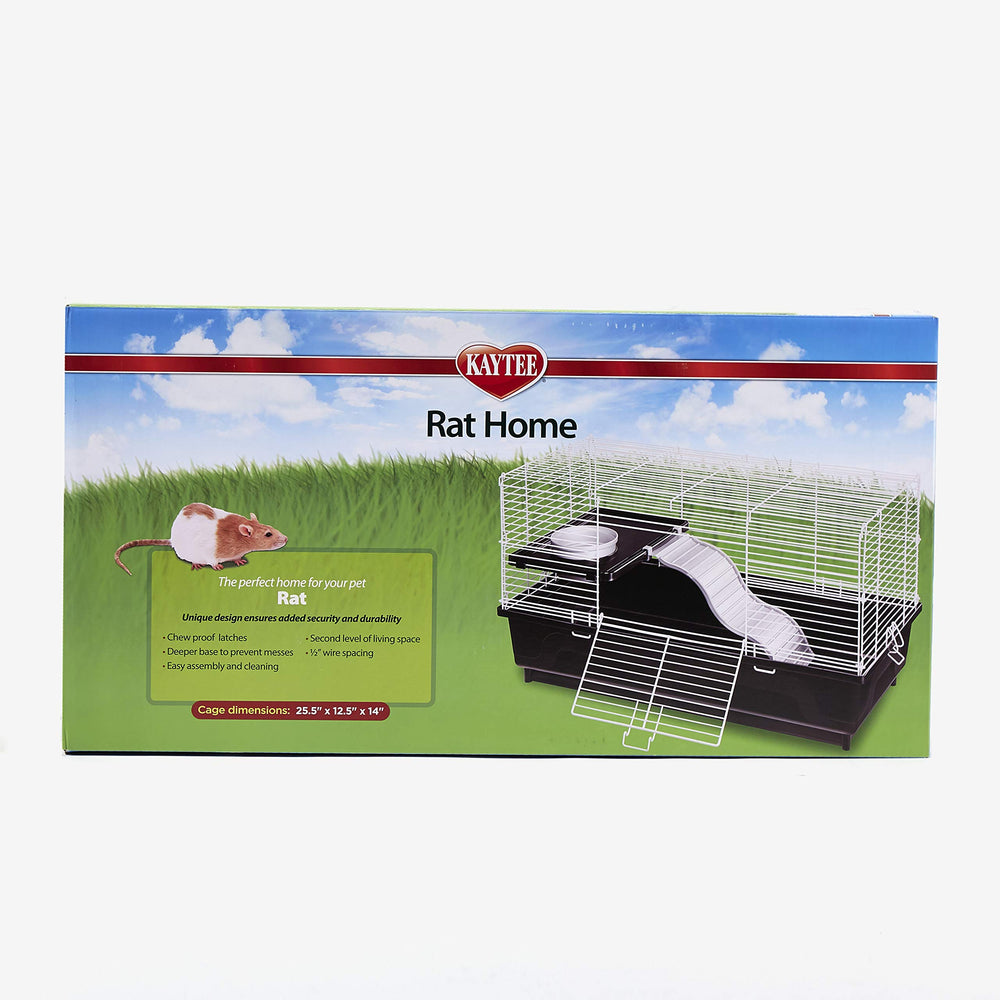 Kaytee Mon Premier Habitat pour rats avec base solide et sécurité accrue.