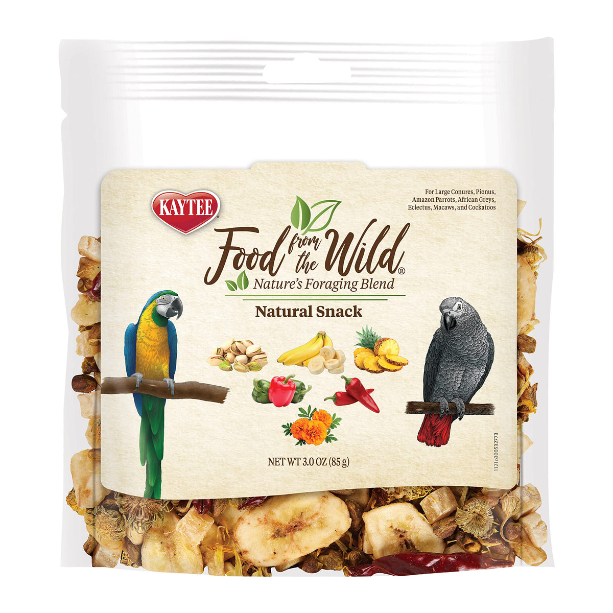 Kaytee emballage pratique pour snack naturel destiné aux oiseaux.