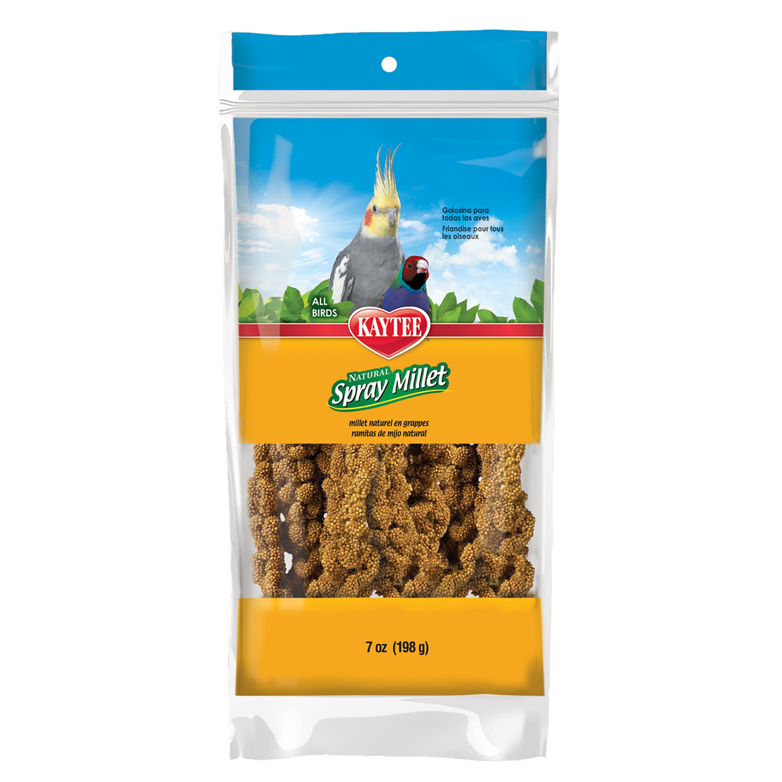 Kaytee Spray Millet sur tige, friandise naturelle pour oiseaux.