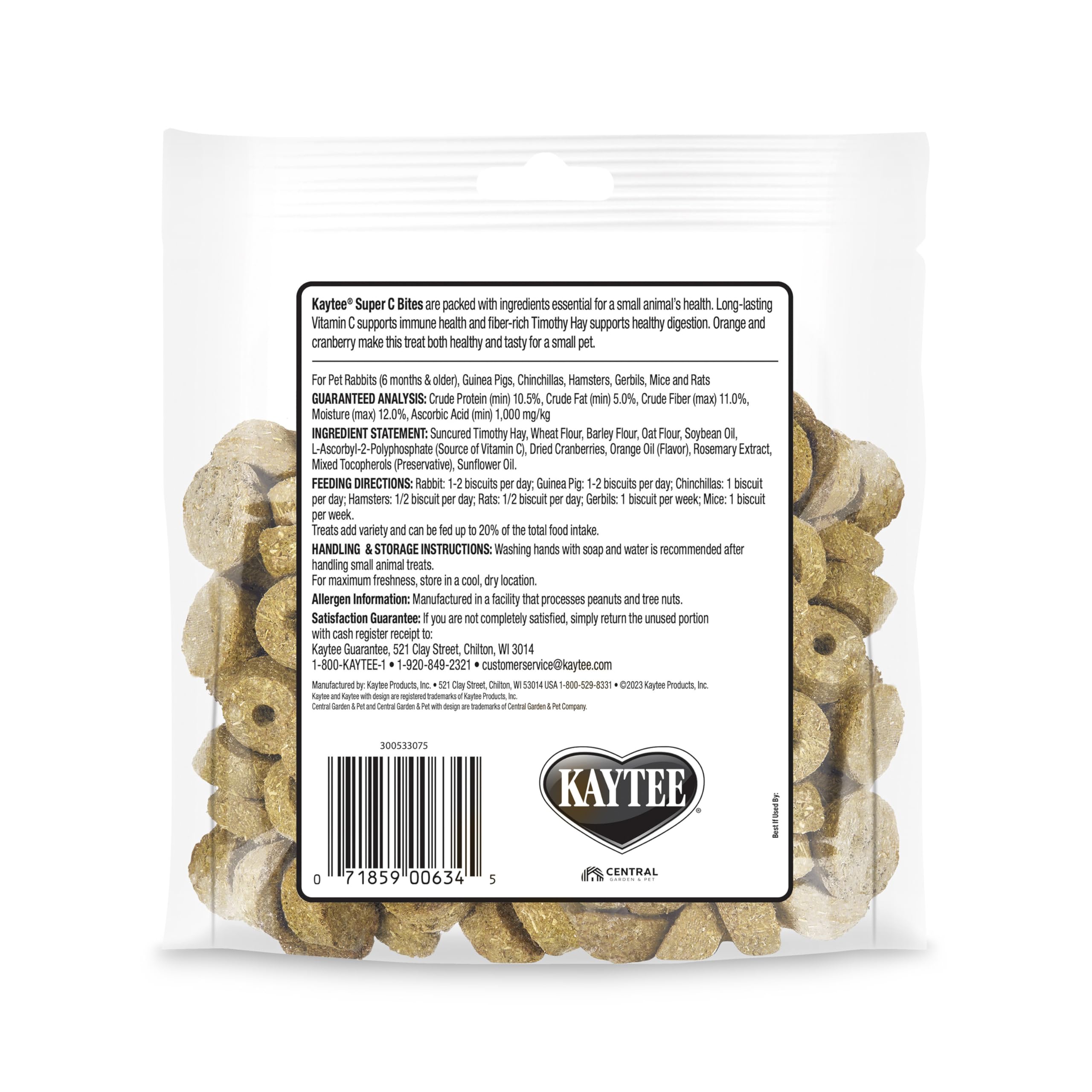 Kaytee Super C Bites utilisées comme friandise lors du bonding