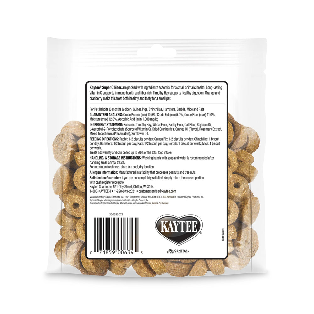 Kaytee Super C Bites utilisées comme friandise lors du bonding