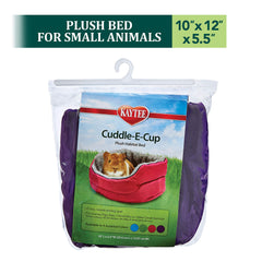 Lit Kaytee Cuddle-E-Cup, dimensions 10l x 12w x 5,5h.