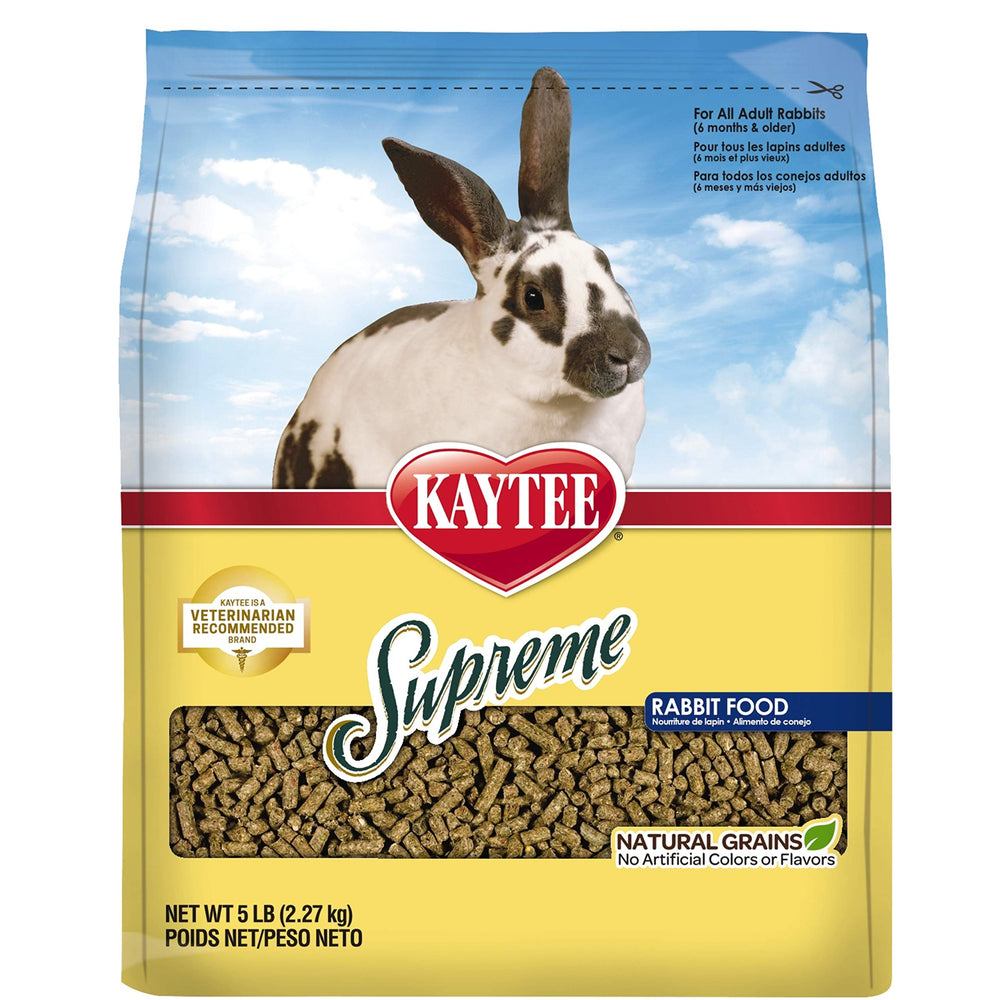 Kaytee Supreme emballage du produit pour lapin, alimentation équilibrée.