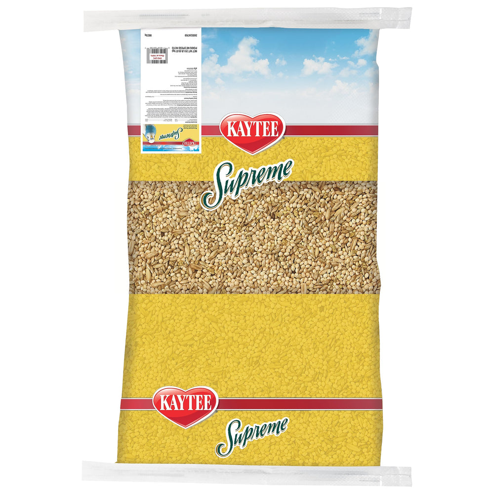 Kaytee Supreme sans colorants artificiels, alimentation naturelle pour perruche.