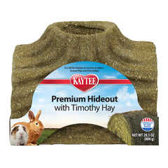 Cachette Kaytee Timothy en foin grand format, refuge et plaisir de mastication pour lapins