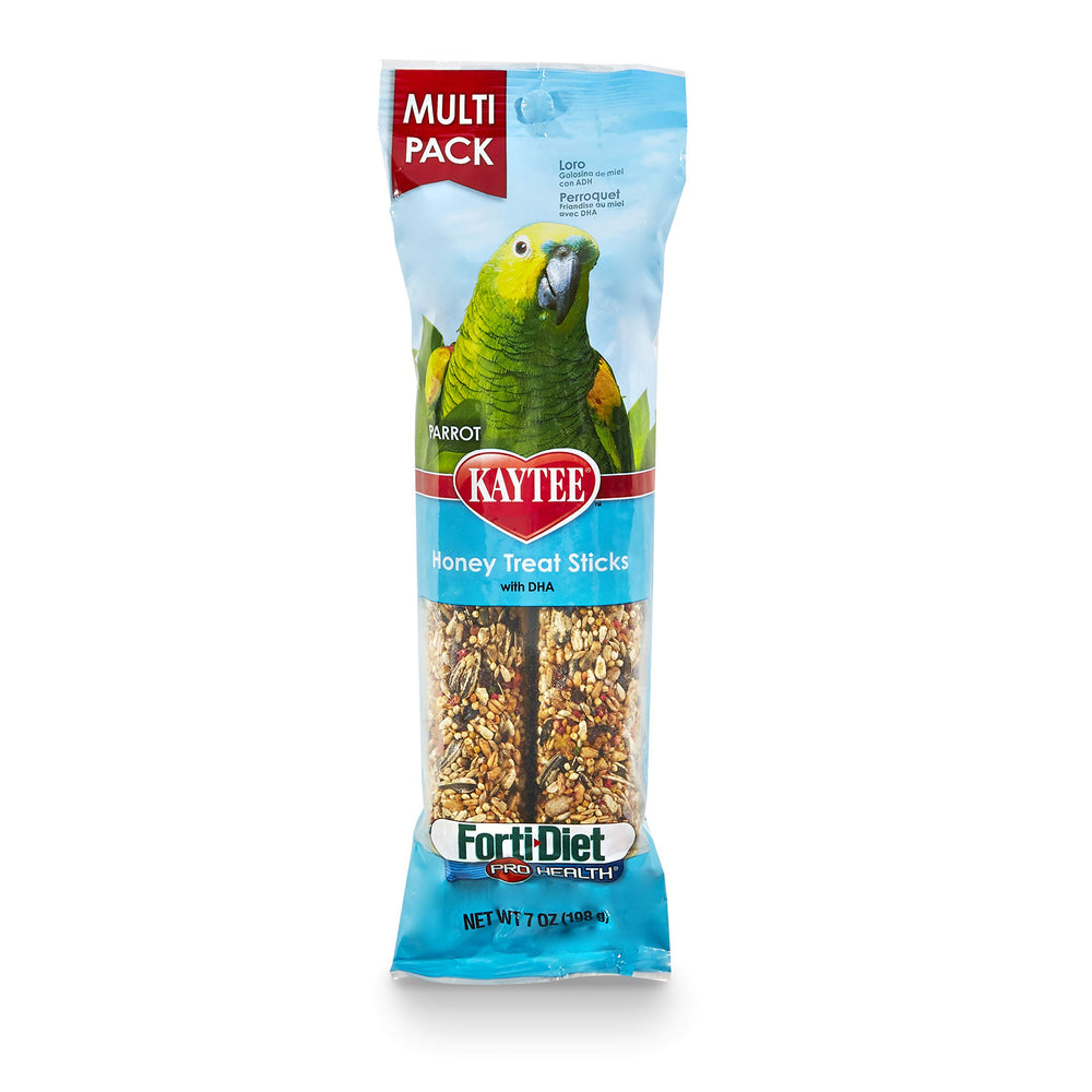 Kaytee Treat Stick Saveur Miel pour Perroquet, emballage attrayant et nutrition équilibrée