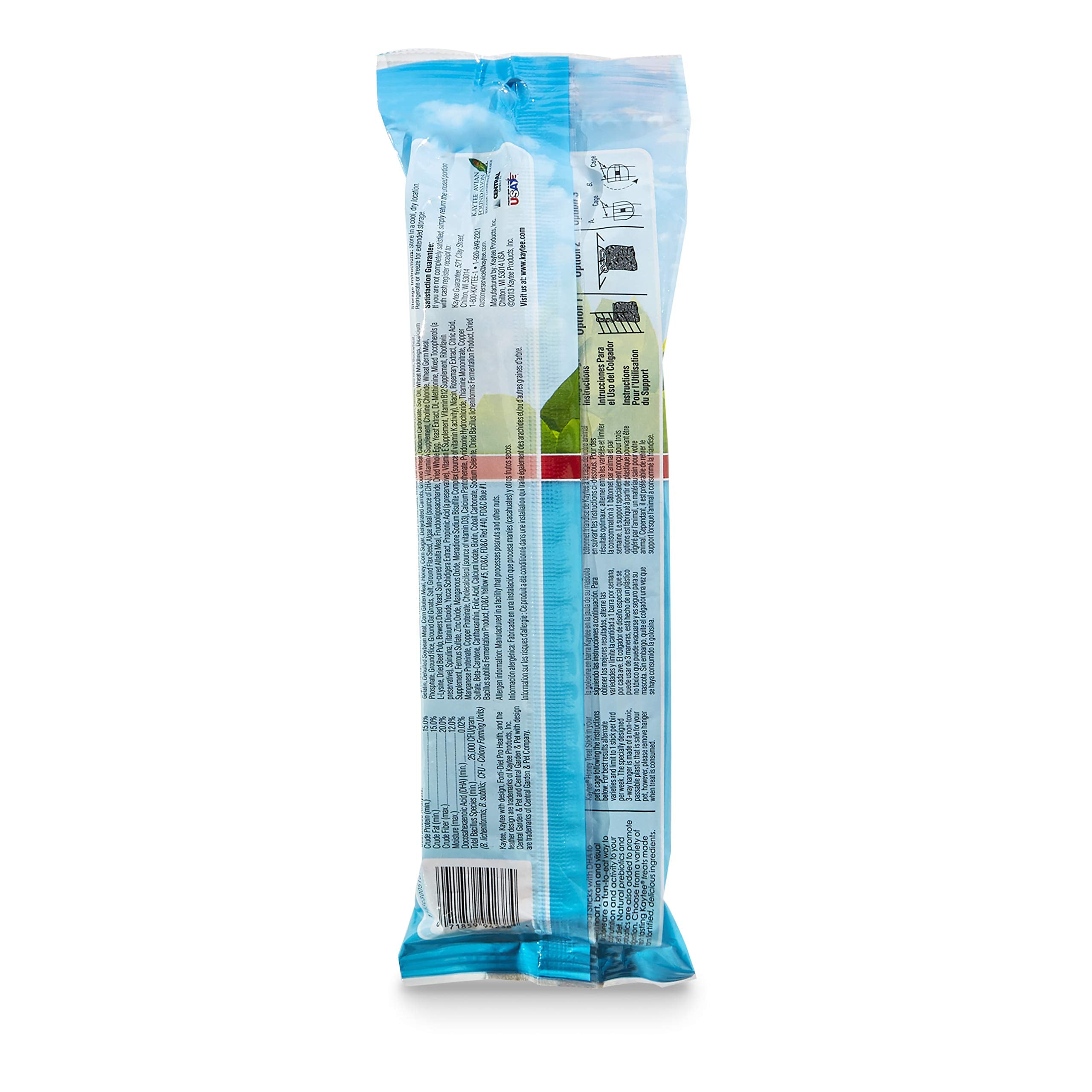 Kaytee Treat Stick Saveur Miel pour Perroquet, texture alléchante et goût apprécié