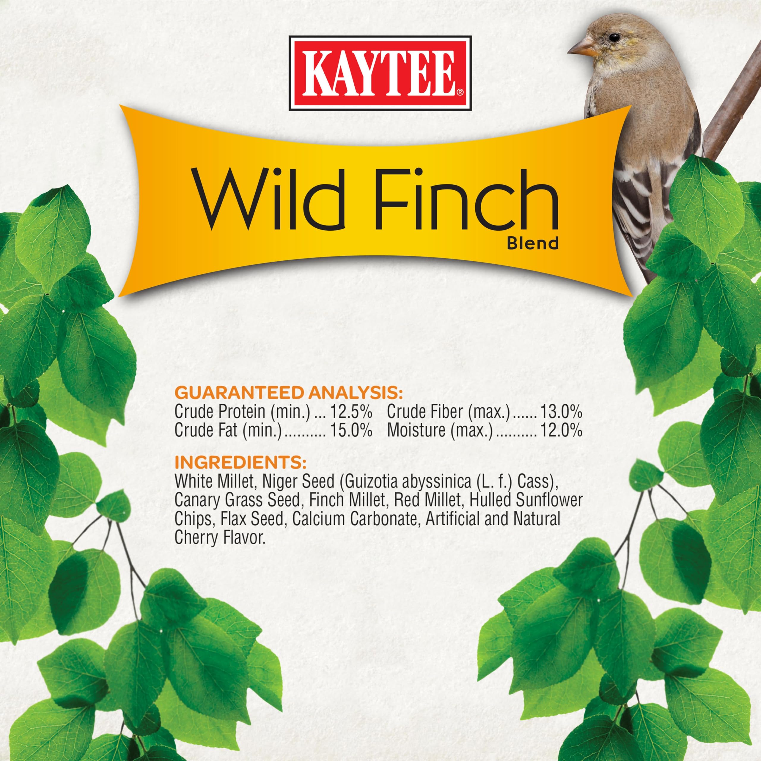Kaytee Wild Finch graines canari, petite taille pour becs delicats.
